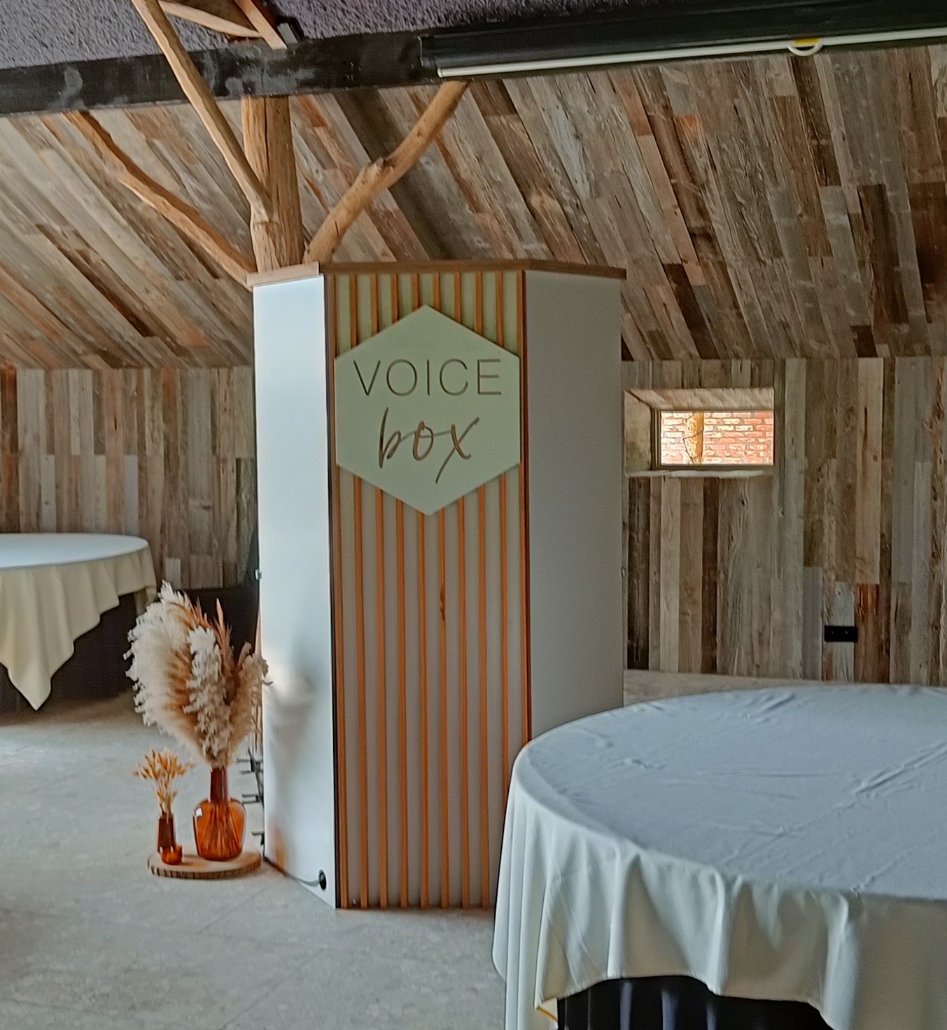 Voice Box audio gastenboek in Ranst