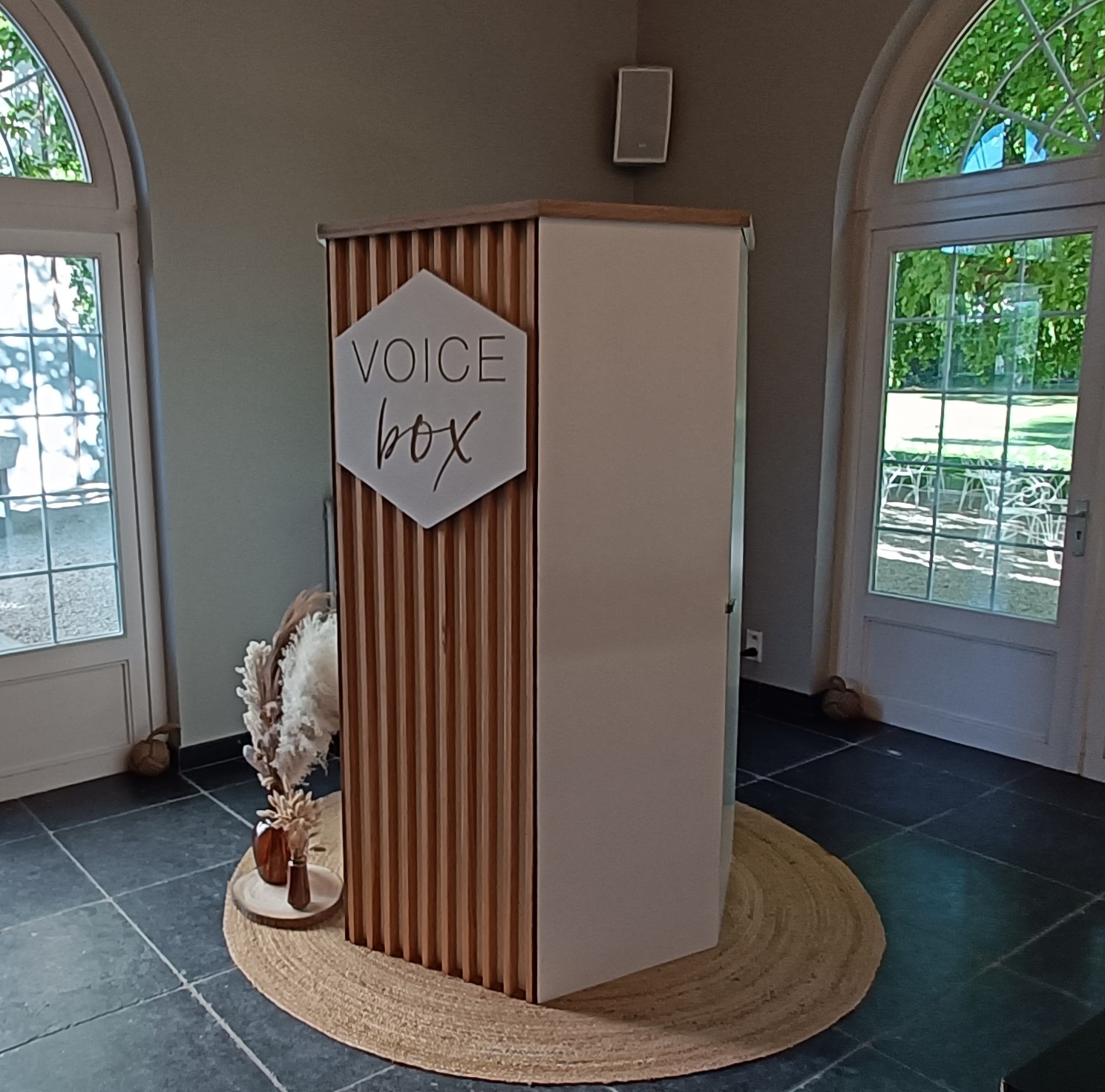Voice Box audio gastenboek bij Kasteel van Lebbeke