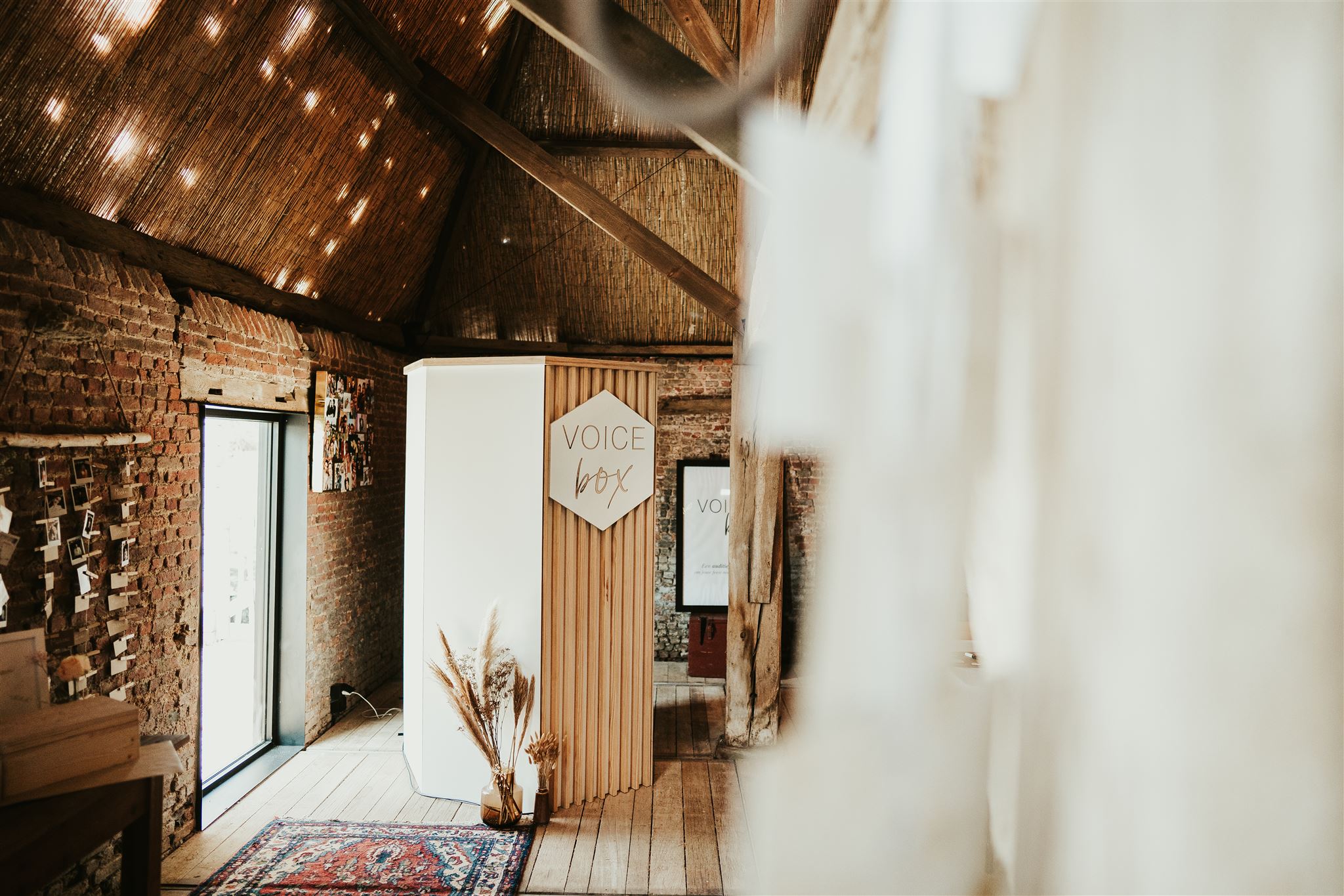 Voice Box audio gastenboek op een huwelijk in Klooster 12, Lier