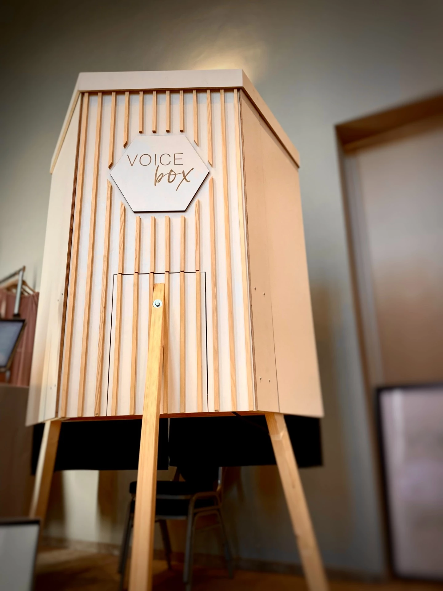 Voice Box Classic audio gastenboek, compact en elegant design